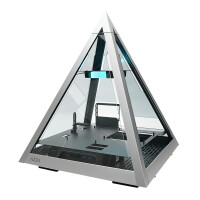 AZZA Pyramid L - Pyramide - PC - Schwarz - Grau - ATX - EATX - ITX - micro ATX - Aluminium - Geh&auml;rtetes Glas - Multi