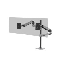 Ergotron LX Series LX Dual Stacking Arm Tall Pole - Klemme - 20 kg - 101,6 cm (40 Zoll) - 100 x 100 mm - H&ouml;henverstellung - Aluminium