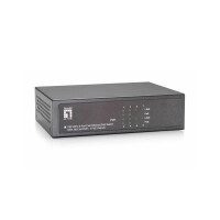 LevelOne 8-Port-Fast Ethernet-PoE-Switch - 4 Ports RJ45 -...