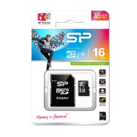 Silicon Power Flash-Speicherkarte - 16 GB - inkl. Adapter