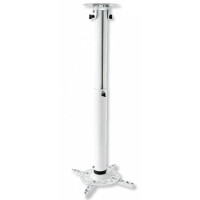 Techly Profi Deckenhalterung für Beamer, ausziehbar, 500-770 mm, Weiß