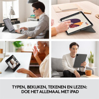 Logitech Combo Touch - QWERTZ - Deutsch - Trackpad - 1,9 cm - 1 mm - Apple