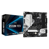 ASRock B550M Pro4 - AMD - Socket AM4 - 3rd Generation AMD Ryzen&trade; 3 - 3rd Generation AMD Ryzen 5 - 3rd Generation AMD Ryzen&trade; 7 - 3rd... - Socket AM4 - DDR4-SDRAM - 128 GB