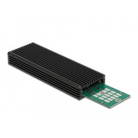 Delock 42004 - SSD-Gehäuse - M.2 - PCI Express - SATA - 10 Gbit/s - USB Konnektivität - Schwarz