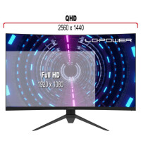 LC-Power 31.5" 80cm TFT Gaming LC-M32-QHD-165-C-V2 HDMI/D retail - Flachbildschirm (TFT/LCD) - 80 cm