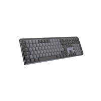Logitech MX Mechanical - Volle Größe (100%) - RF Wireless + Bluetooth - Mechanischer Switch - QWERTZ - LED - Graphit - Grau