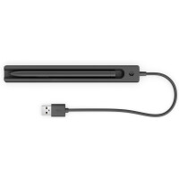 HP Wiederaufladbarer Slim Pen Ladegerät - Indoor - USB - 0,15 m - Schwarz