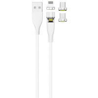 ACV 2GO 797317 - 1 m - USB B - USB C/Micro-USB B/Lightning - Weiß