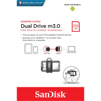 SanDisk Ultra Dual m3.0 - 256 GB - USB Type-A / Micro-USB...