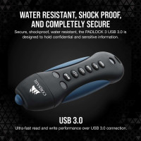Corsair Padlock - 256 GB - USB Typ-A - 3.0 - andere -...