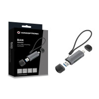 Conceptronic Card -> USB-C USB-A Micro SD/TF sw -...