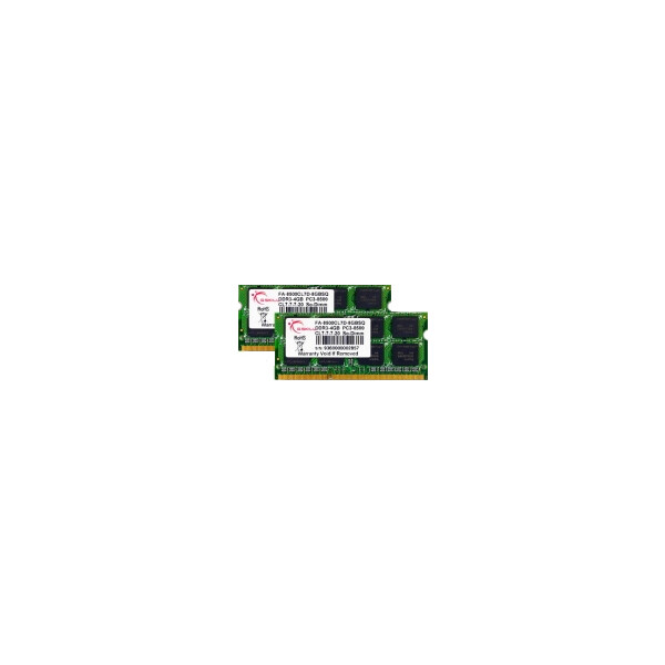 G.Skill FA-8500CL7D-8GBSQ - 8 GB - 2 x 4 GB - DDR3 - 1066 MHz - 204-pin SO-DIMM
