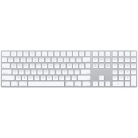 Apple Magic Keyboard with Numeric Keypad - Tastatur - QWERTY - Silber, Wei&szlig;