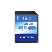 Verbatim Premium - 16 GB - SDHC - Klasse 10 - 10 MB/s -...