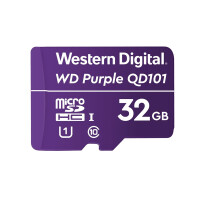 WD Purple SC QD101 - 32 GB - MicroSDHC - Klasse 10 - Class 1 (U1) - Violett