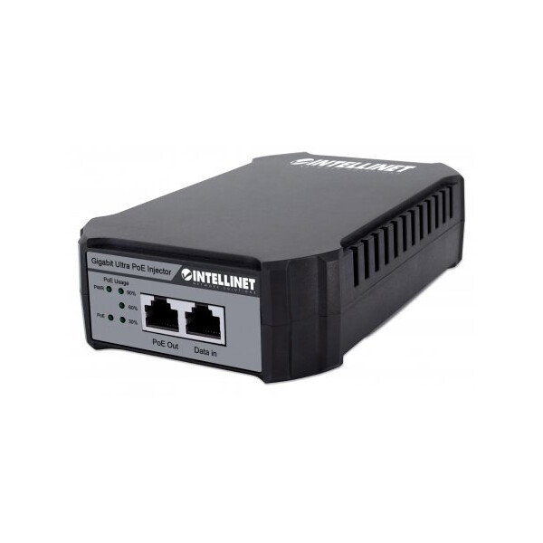 Intellinet Gigabit Ultra PoE-Injektor - 1 x 95 Watt-Port - IEEE 802.3bt und IEEE 802.3at/af-konform - Kunststoffgehäuse - Gigabit Ethernet - 10,100,1000 Mbit/s - IEEE 802.3 - IEEE 802.3ab - IEEE 802.3af - IEEE 802.3at - IEEE 802.3bt - IEEE 802.3u - Cat5 -