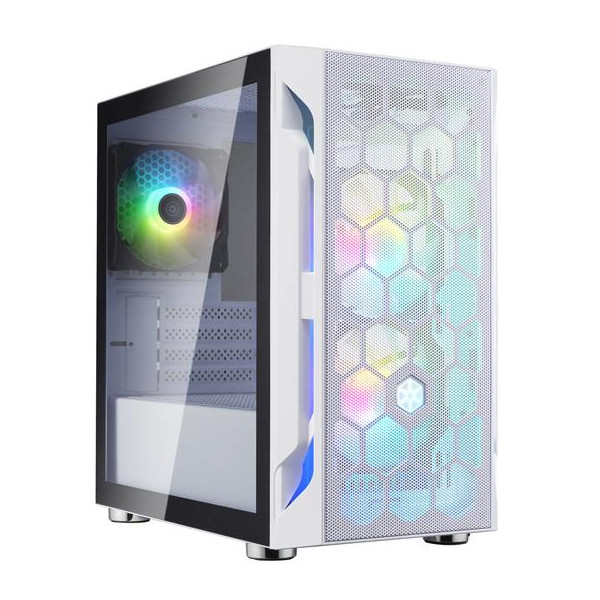 SilverStone FARA H1M PRO - Tower - PC - Weiß - micro ATX - Mini-ATX - Mini-DTX - Kunststoff - Stahl - Gehärtetes Glas - Multi