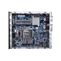 Shuttle Slim PC DH610  - S1700 - 1x HDMI - 2x DP  - 1x 2.5"  - 2x M.2 - 2x LAN (Intel 1G + 2.5G) - 2x COM - 24/7 Dauerbetrieb - inkl. VESA - 1,3L Größe PC - Mini-PC Barebone - LGA 1700 - DDR4-SDRAM - M.2 - SATA - Serial ATA II - Serial ATA III - 120 W