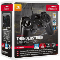 SPEEDLINK THUNDERSTRIKE - Gamepad - PC - Analog / Digital - Kabelgebunden - USB - Schwarz