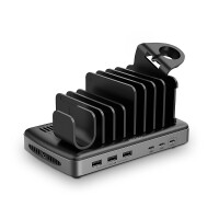Lindy USB-Ladestation 6Port f&uuml;r 6 Tablets &amp; Smartphones 160W