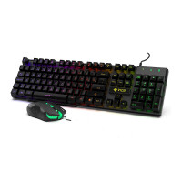 Cian Technology GmbH Inca IKG-448 - USB - Mechanischer Switch - RGB-LED - Schwarz - Maus enthalten