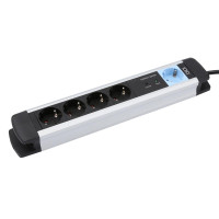 Olympia MS 2500 - 1,5 m - 5 AC-Ausgänge - Indoor - 1,5 mm² - Aluminium - Schwarz - Silber