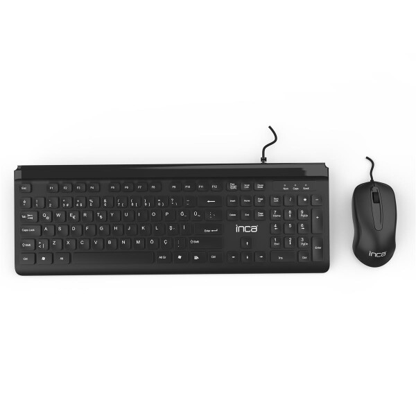 Cian Technology GmbH Inca IMK-377 - Volle Größe (100%) - USB - Schwarz - Maus enthalten