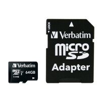 Verbatim Premium - 64 GB - MicroSDXC - Klasse 10 - 70...