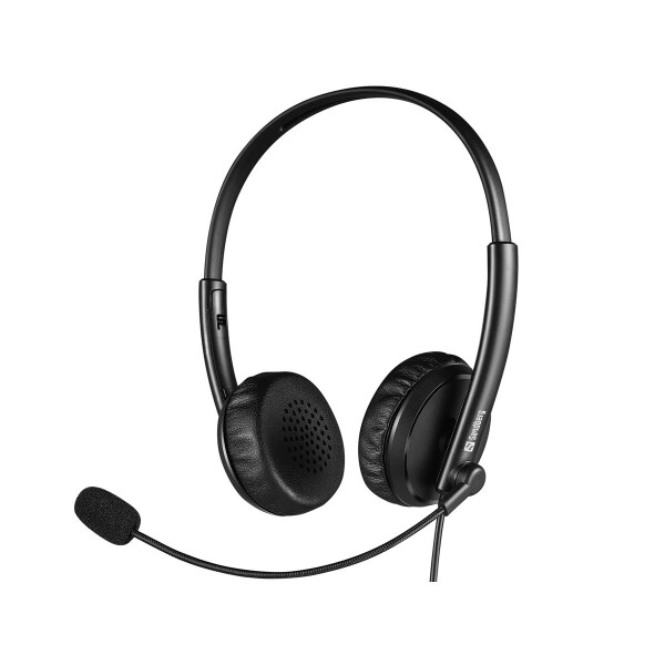 SANDBERG 126-21 - Kopfhörer - Kopfband - Büro/Callcenter - Schwarz - Binaural - Lautstärke + - Lautsärke -