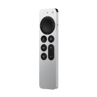 Apple Siri Remote - Beistellger&auml;t - IR/Bluetooth - Drucktasten - Drucktasten - Wiederaufladbar - Schwarz - Silber