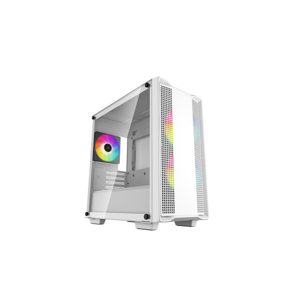 Deepcool CC360 WH ARGB - Mini Tower - PC - Weiß - micro ATX - Mini-ITX - ABS - Stahl - Gehärtetes Glas - Multi