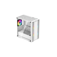 Deepcool CC360 WH ARGB - Mini Tower - PC - Weiß - micro ATX - Mini-ITX - ABS - Stahl - Gehärtetes Glas - Multi