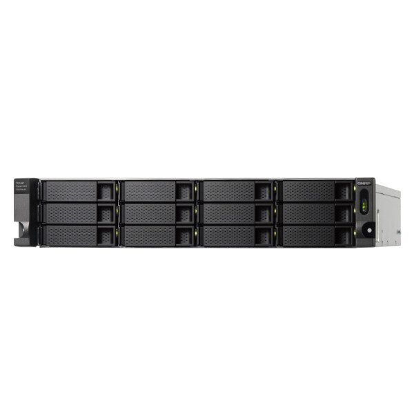 QNAP TL-R1200C-RP - HDD / SSD-Gehäuse - 2.5/3.5 Zoll - Serial ATA III - 6 Gbit/s - Rack-Einbau - Schwarz - Grau