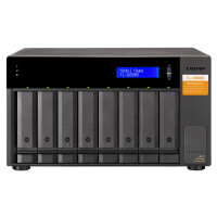 QNAP TL-D800S - HDD / SSD-Geh&auml;use - 2.5/3.5 Zoll - Serial ATA II - Serial ATA III - 6 Gbit/s - Hot-Swap - Schwarz - Grau