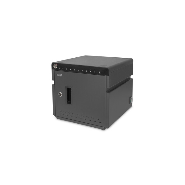 DIGITUS Mobiler Desktop Ladeschrank für Notebooks/Tablets bis 14 Zoll, UV-C, USB-C