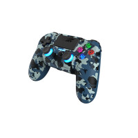 DragonShock Controller Mizar Wireless blau camo PS4