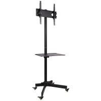 Techly TV LED/LCD Wagen für LCD LED TV 23-55", mit Ablage