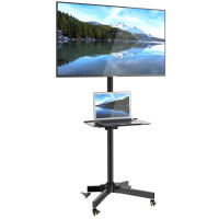 Techly TV LED/LCD Wagen für LCD LED TV 23-55", mit Ablage