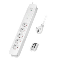 LogiLink ZUB Power Outlet Strip 5-port White