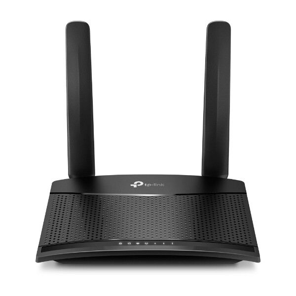 TP-LINK TL-MR100 - Wi-Fi 4 (802.11n) - Einzelband (2,4GHz) - Eingebauter Ethernet-Anschluss - 3G - Schwarz - Tabletop-Router