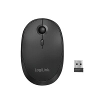 LogiLink ID0204 - Beidh&auml;ndig - RF Wireless + Bluetooth - 1600 DPI - Schwarz