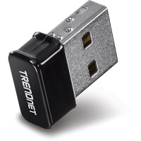 TRENDnet AC1200 - Kabelgebunden - USB - WLAN - Wi-Fi 5 (802.11ac) - 867 Mbit/s - Schwarz