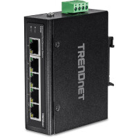 TRENDnet TI-E50 - Unmanaged - Fast Ethernet (10/100) - Vollduplex - Wandmontage