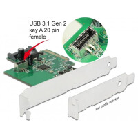 Delock 89029 - PCIe - SATA - USB 3.2 Gen 2 (3.1 Gen 2) - PCIe 3.0 - SATA - 10 Gbit/s - Windows 10 - Windows 10 x64 - Windows 7 - Windows 7 x64 - Windows 8.1 - Windows 8.1 x64