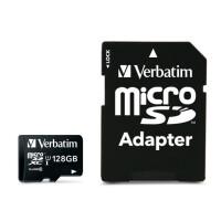 Verbatim Premium - Flash-Speicherkarte (SD-Adapter inbegriffen) - 128 GB