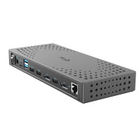 i-tec USB 3.0 / USB-C / Thunderbolt - 3x 4K Docking Station Gen 2 + Power Delivery 100W - Kabelgebunden - USB 3.2 Gen 2 (3.1 Gen 2) Type-C - 100 W - 3,5 mm - 10,100,1000 Mbit/s - Grau
