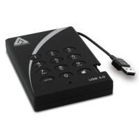 Apricorn Aegis Padlock - 2000 GB - 3.2 Gen 1 (3.1 Gen 1) - 5400 RPM - Schwarz