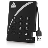 Apricorn Aegis Padlock - 2000 GB - 3.2 Gen 1 (3.1 Gen 1) - 5400 RPM - Schwarz