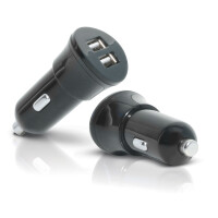 Mobilis Car Charger 2 USB - Auto - Zigarettenanz&uuml;nder - Schwarz