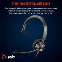 HP Poly BW 3310 Mono USB-C HS+USB-C/A